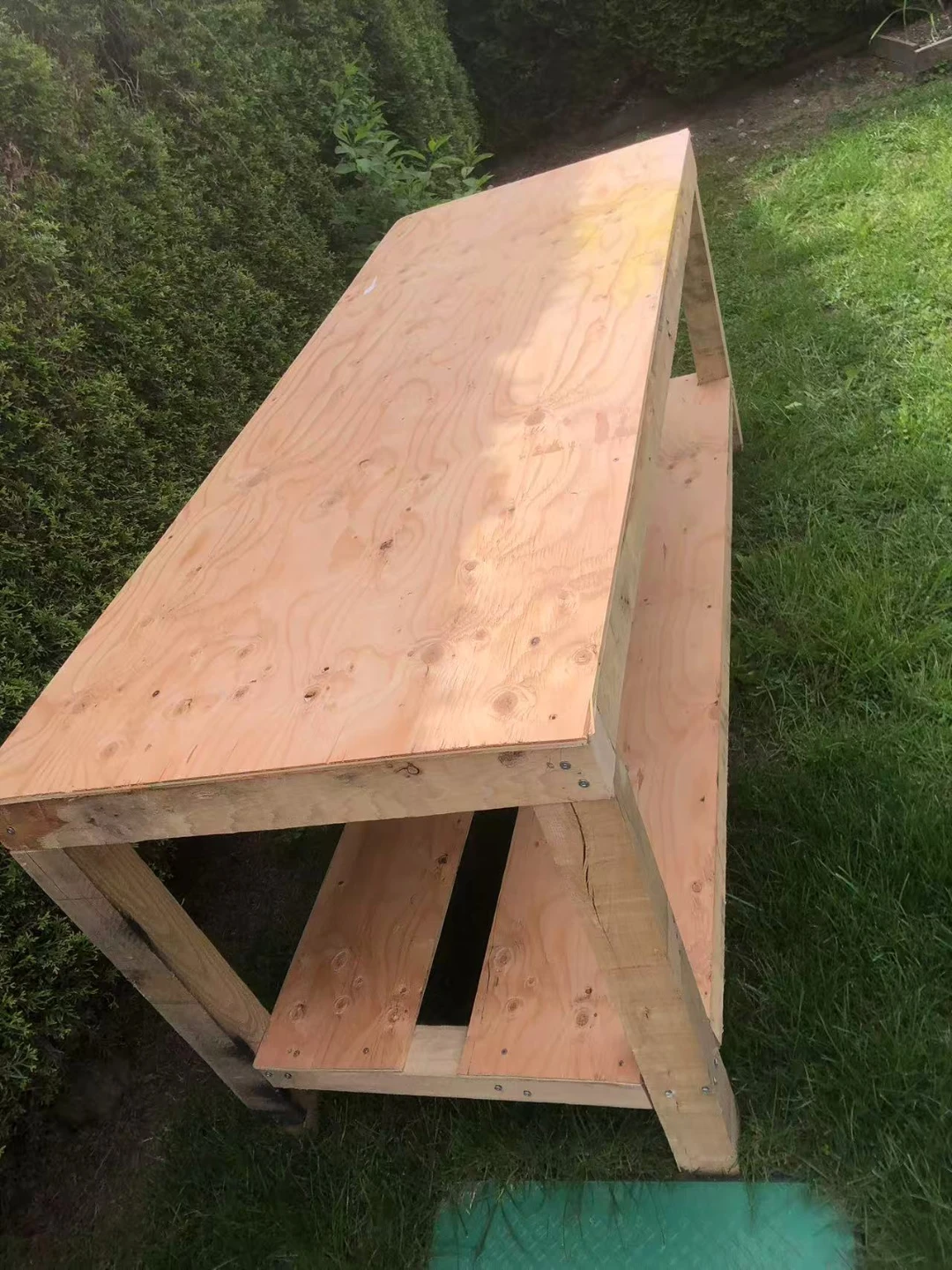 Wooden Workbench with Shelves - photo 2
