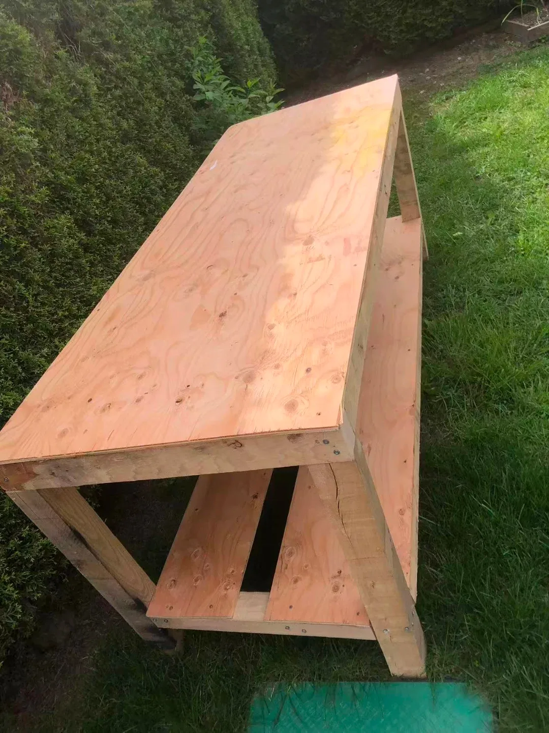 Wooden Workbench with Shelves - photo 2