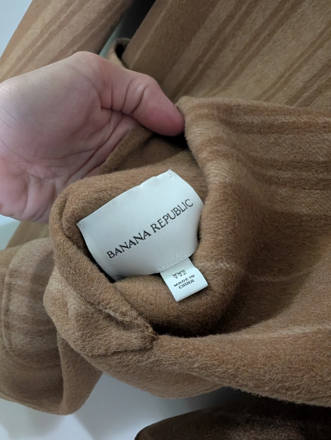 Banana Republic Striped Wool Blend Coat - photo 4