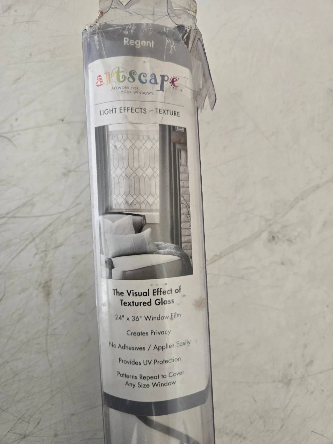 Artscape Regent Textured Glass Window Film 24" x 36"