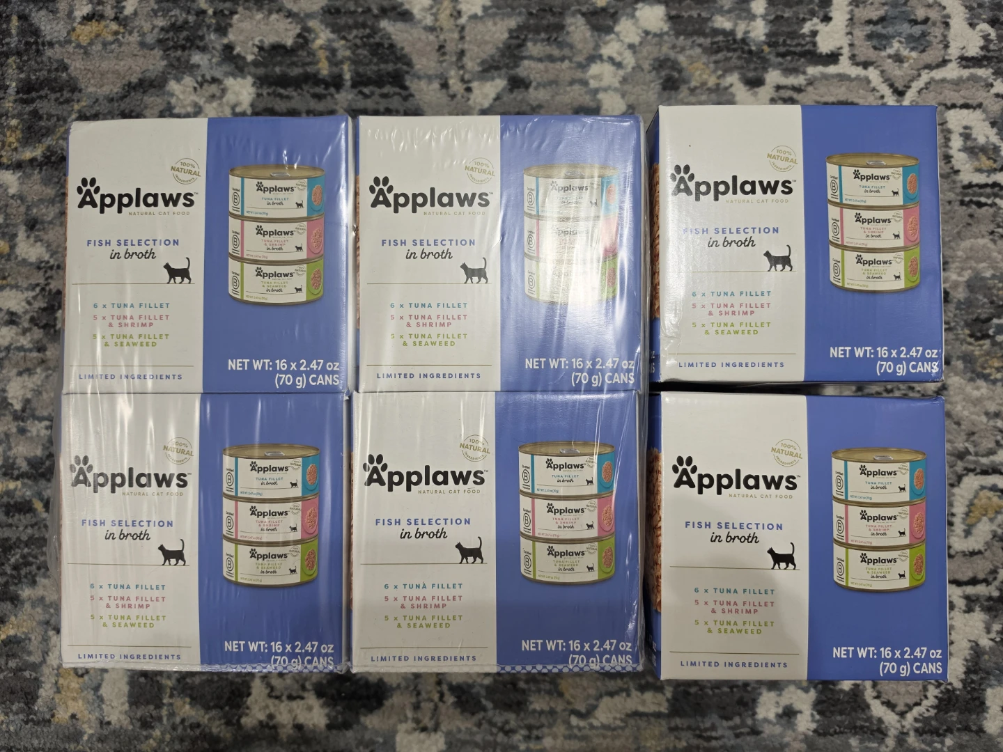 (PACK OF 6) Applaws Fish Selection in Broth Wet Cat Food