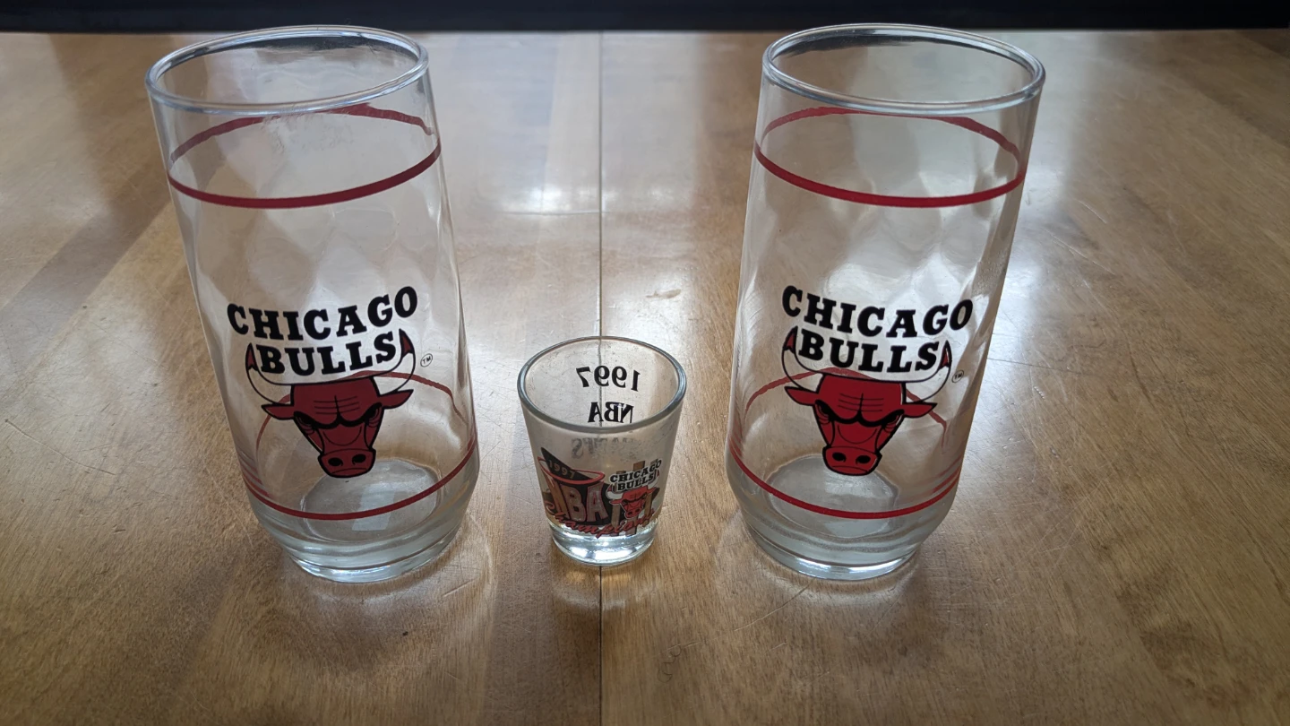 Chicago Bulls fan Glassware Set