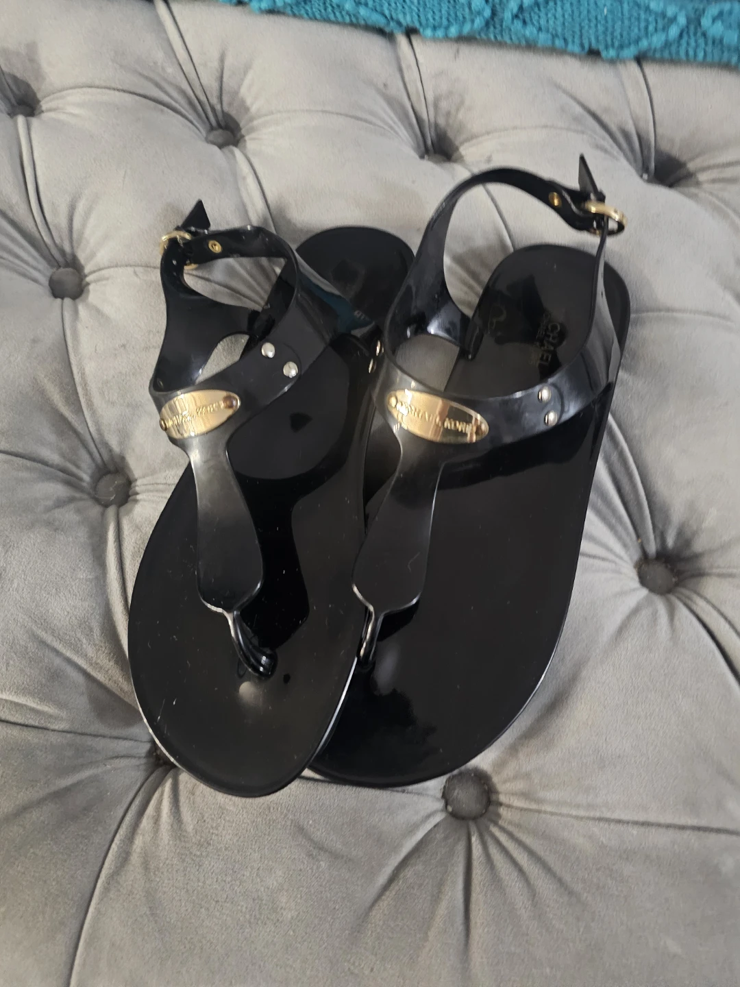 Michael Kors Black Jelly Sandals - Size 8