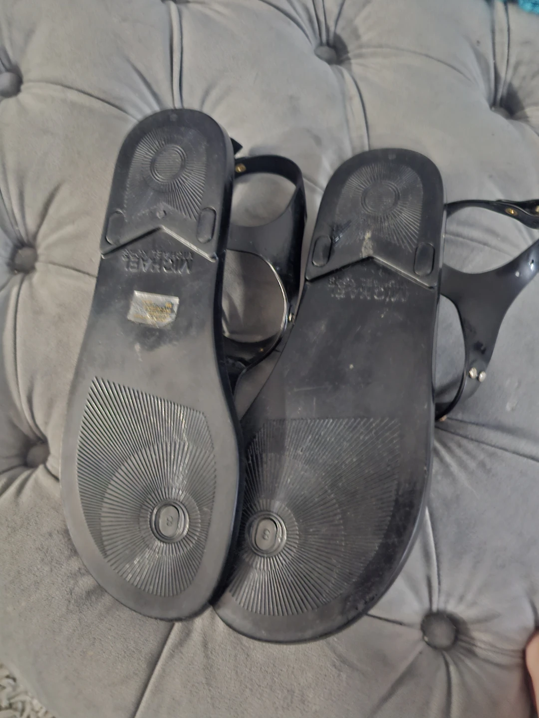 Michael Kors Black Jelly Sandals - Size 8 - photo 3