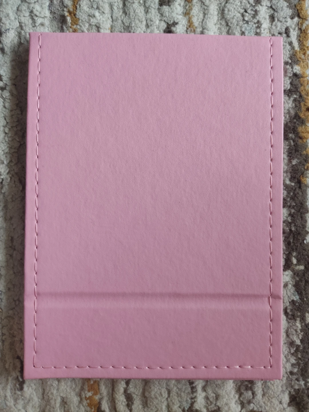 Makeup Mirror - Pink Faux Leather Folding - photo 2