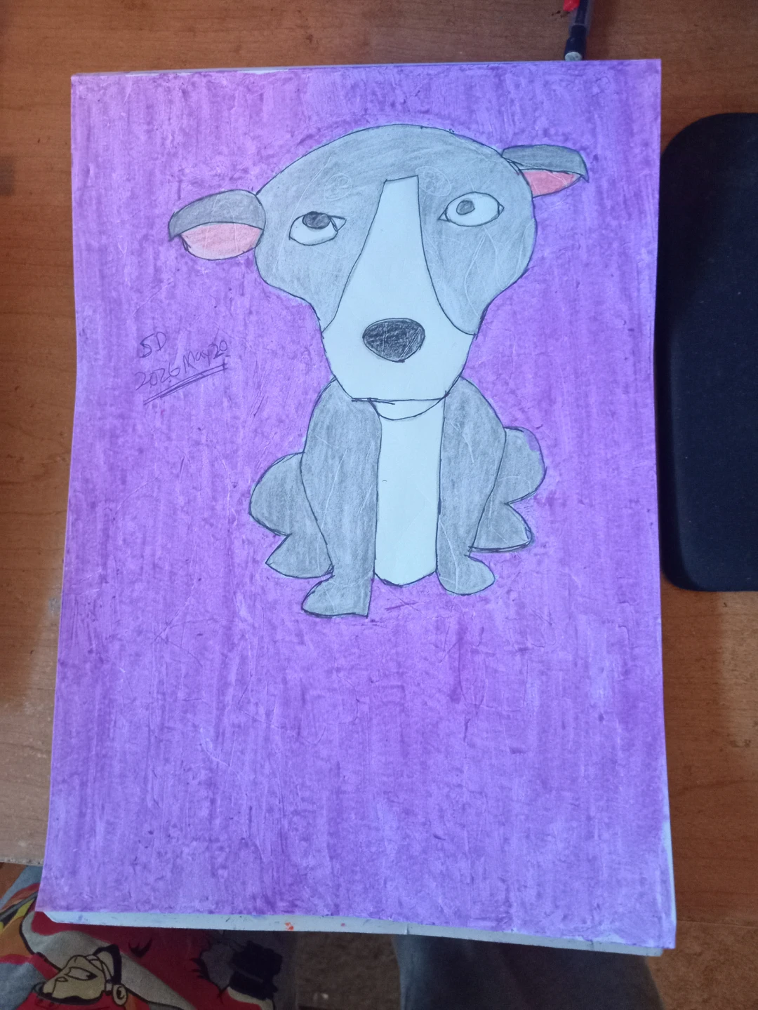 GREY DOG BY CUSTOM ARTIST SHERWIN - photo 2