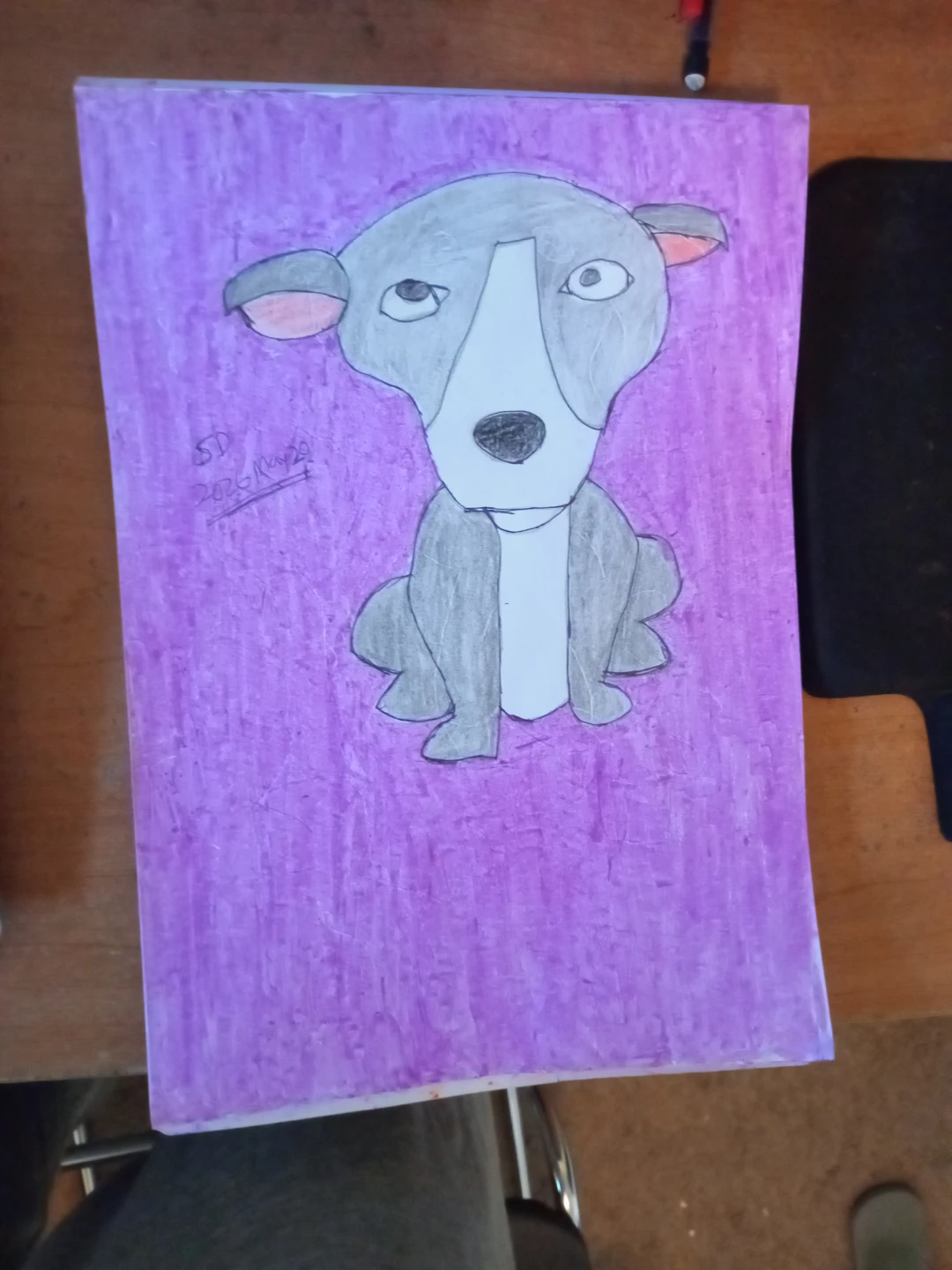 GREY DOG BY CUSTOM ARTIST SHERWIN - photo 4