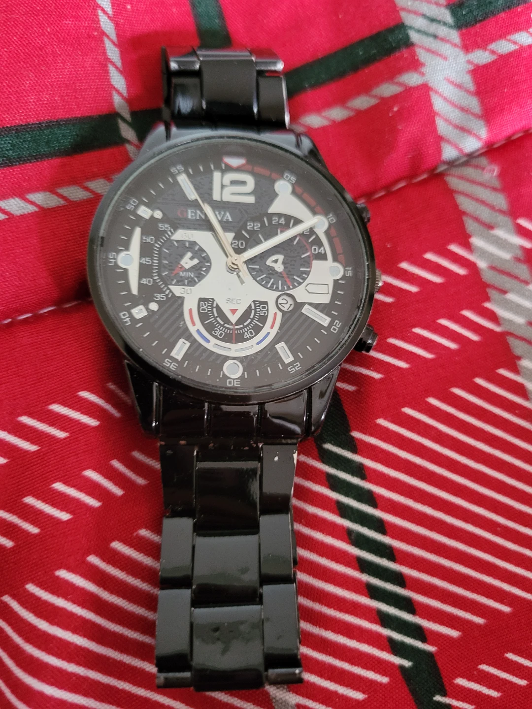 Geneva Black Metal Watch