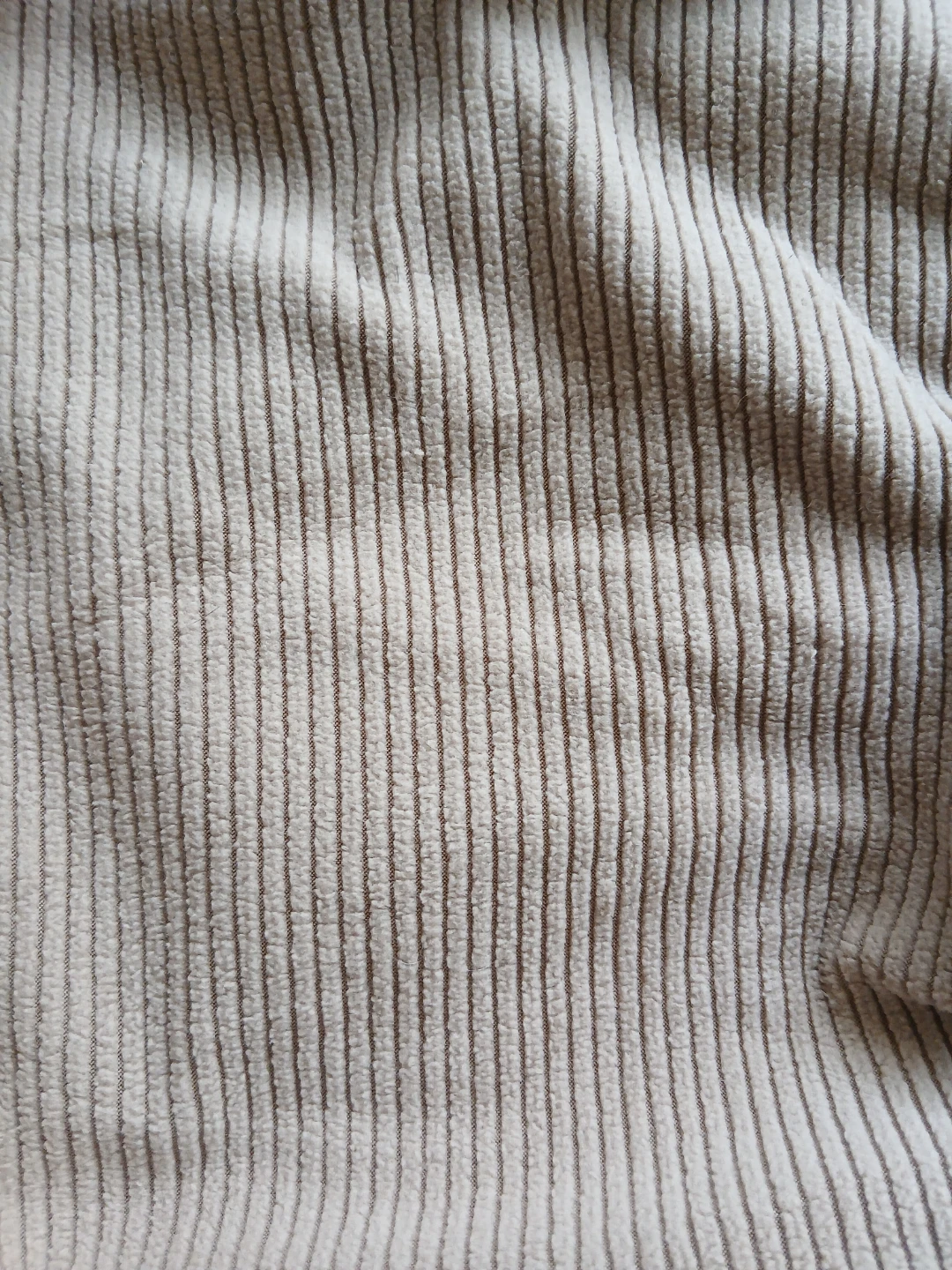 Light Beige Corduroy Sofa Cover - photo 2
