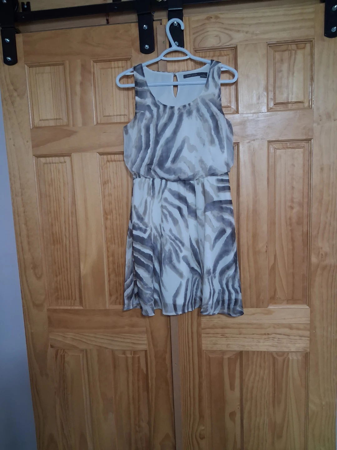 Ann Taylor Zebra Print Sleeveless Dress