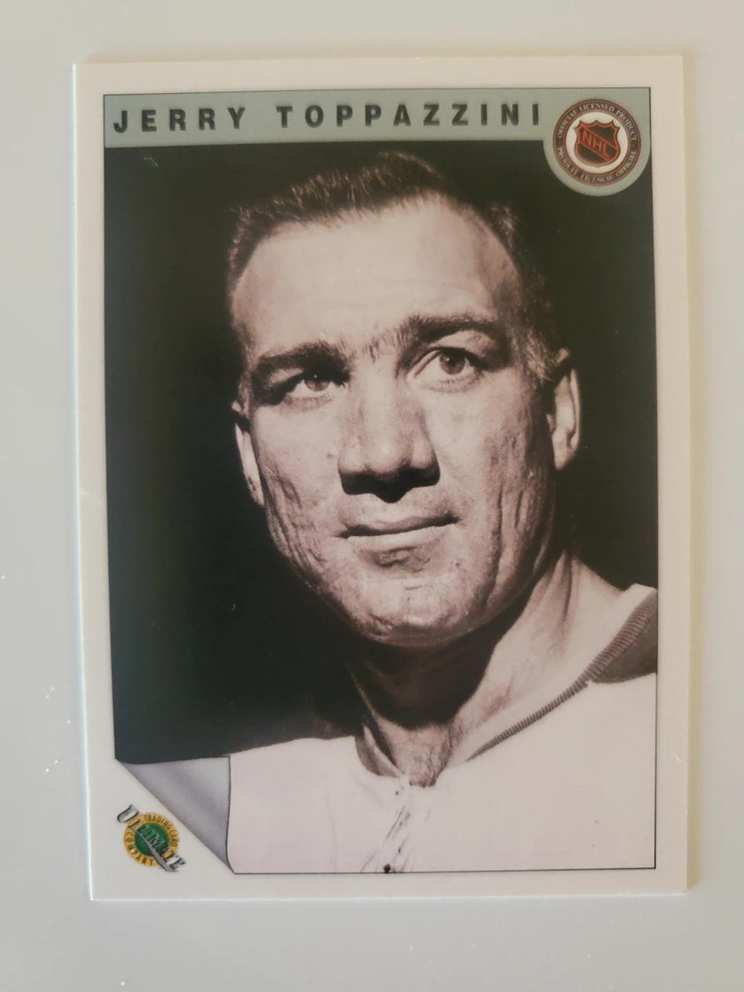 Boston Tribute Jerry Toppazzini Hockey Card