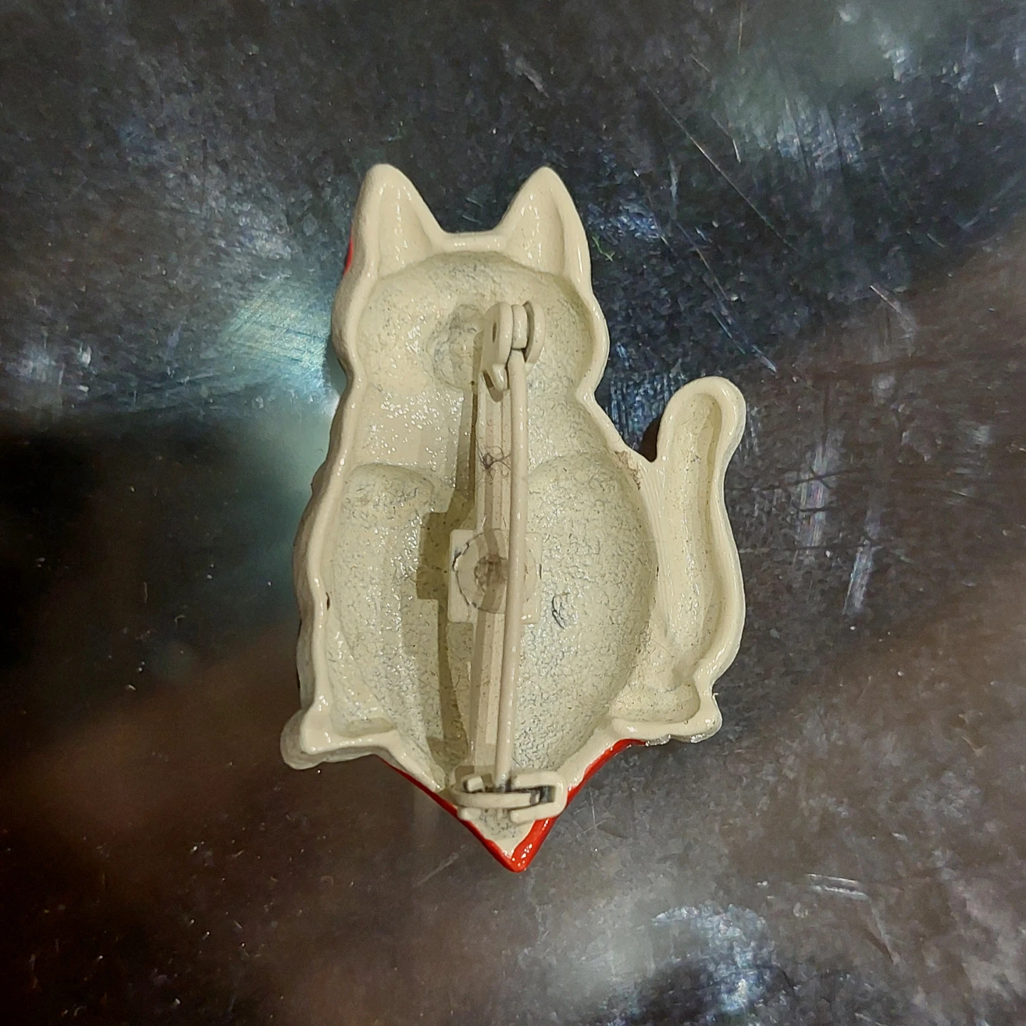 Vintage Brooch - Cat with Heart - photo 2