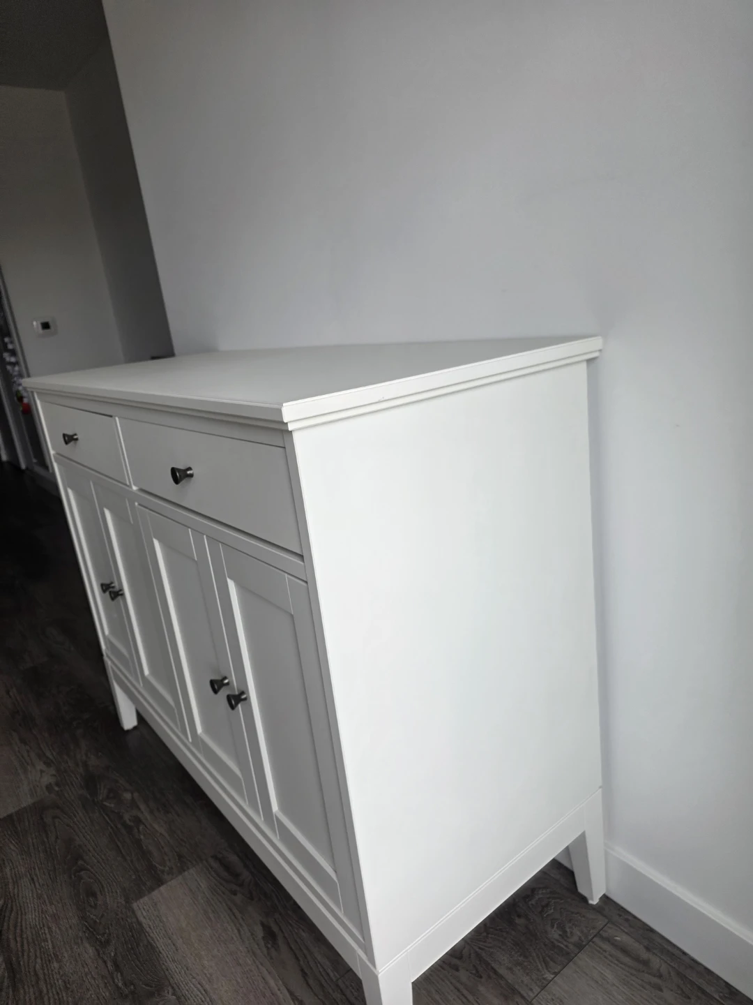 White Accent Cabinet with Two Doors and Two Drawers - photo 4
