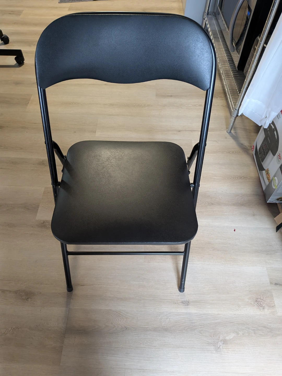Set of 6 Black Folding Chairs - photo 2