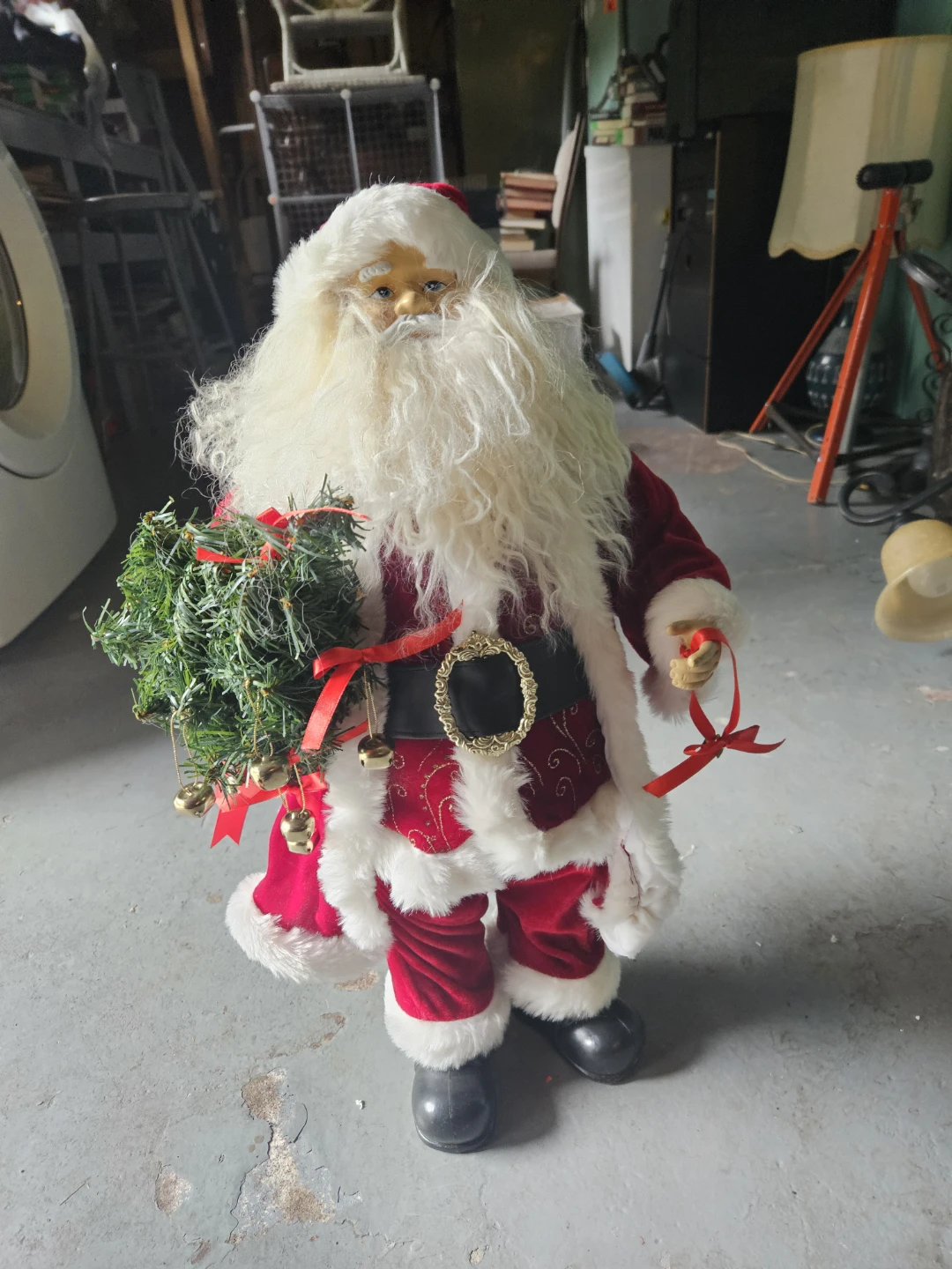 Decorative Santa Claus Figure with Mini Tree - photo 2