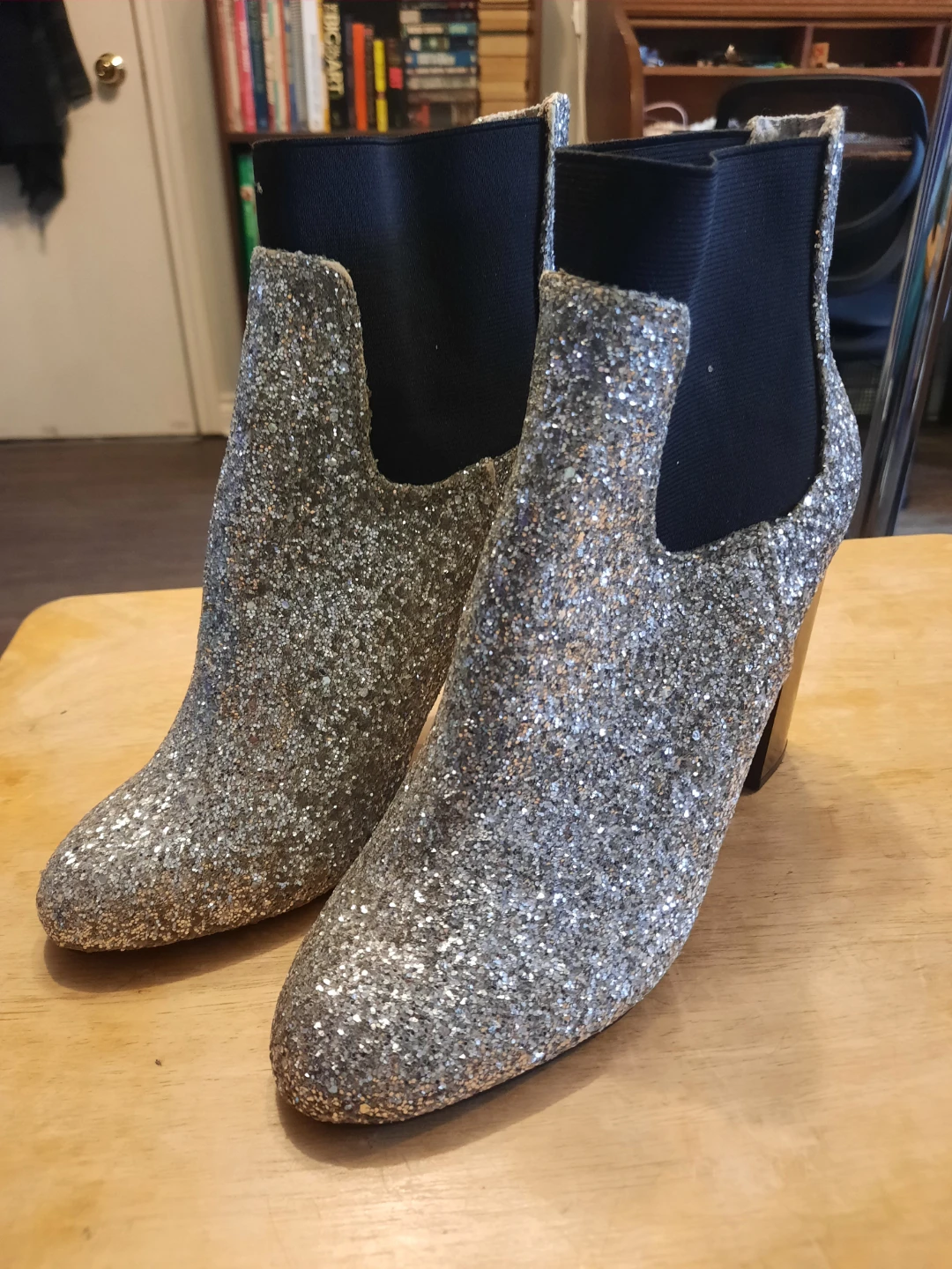 Call It Spring Glitter Ankle Boots
