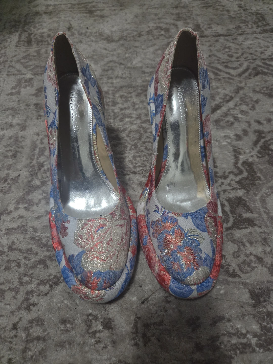 Maybeline "Paris" Floral Pump Heels