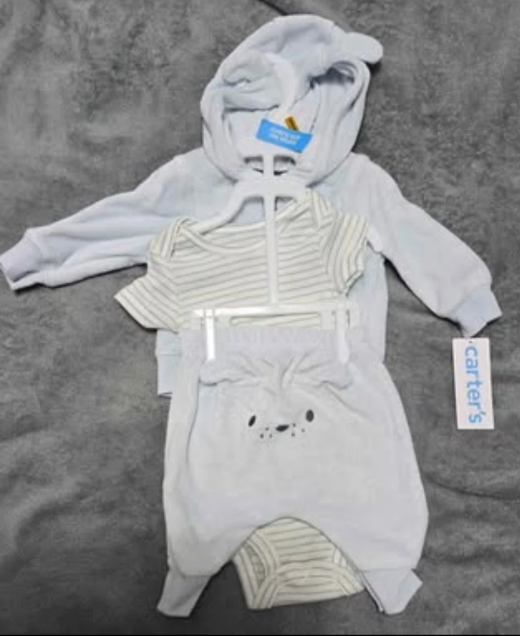 Carter's Baby 3-Piece Little Dog Cardigan Set newborn