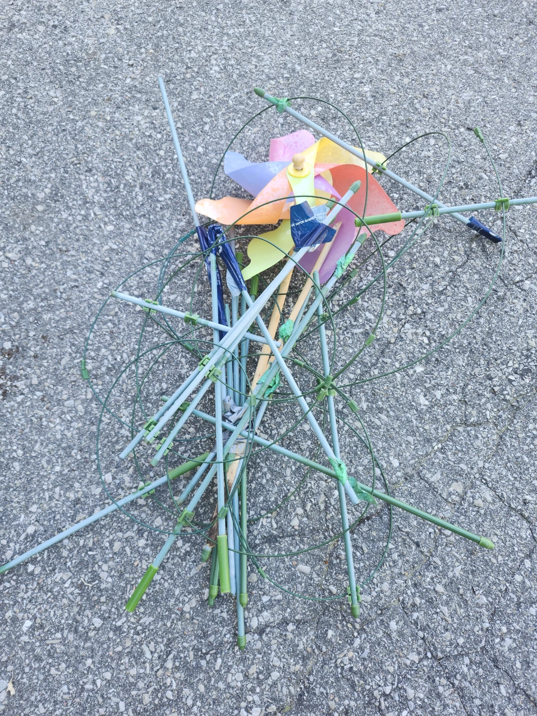 Assorted Garden Stakes and Pinwheels