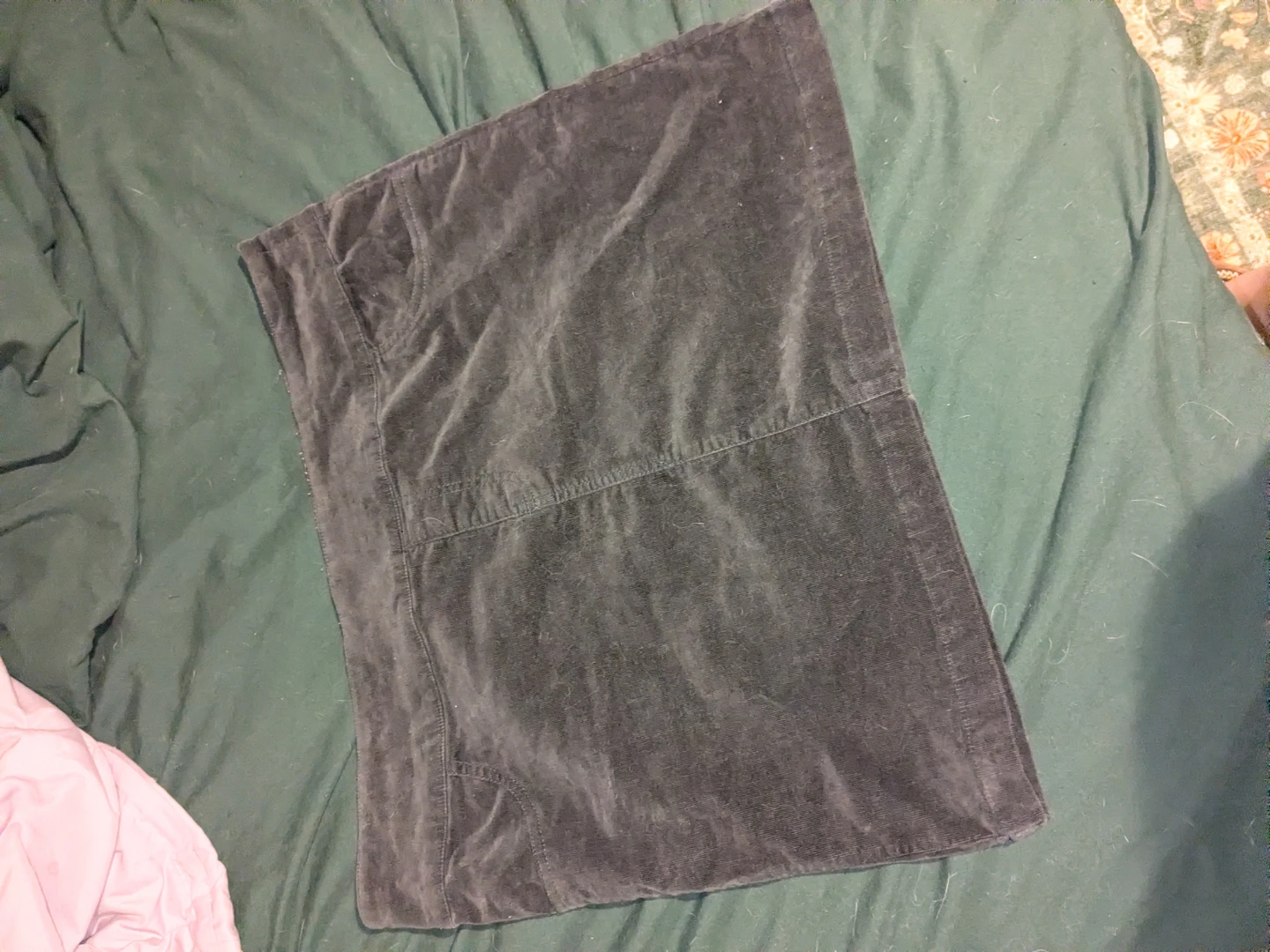 Black soft denim skirt - photo 2