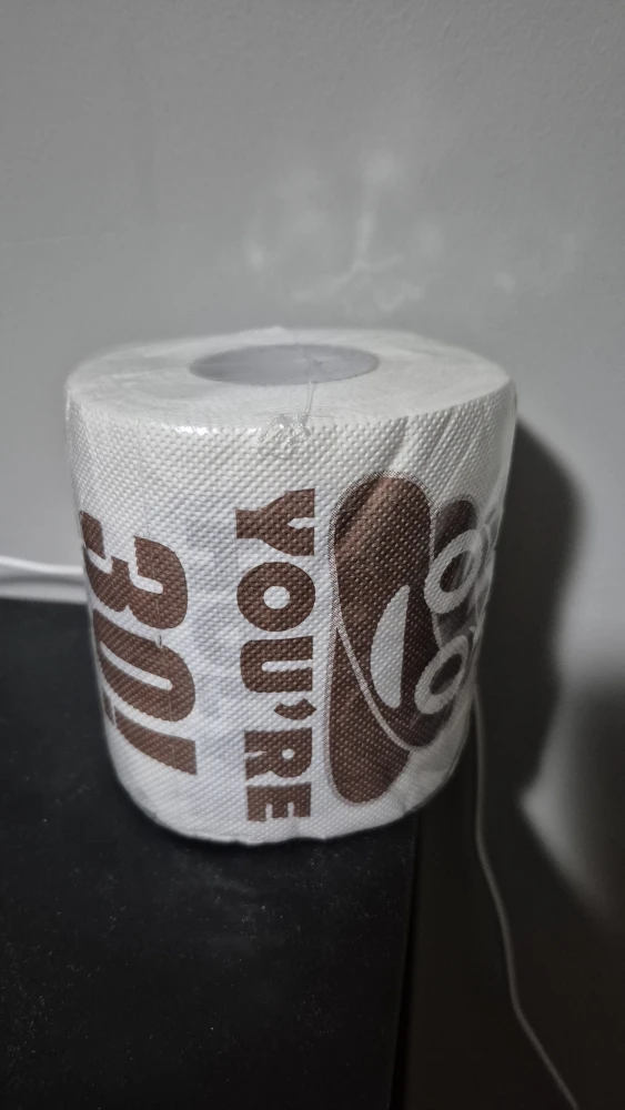 NEW Funny "💩 You're 30!" Toilet Paper Roll - photo 5