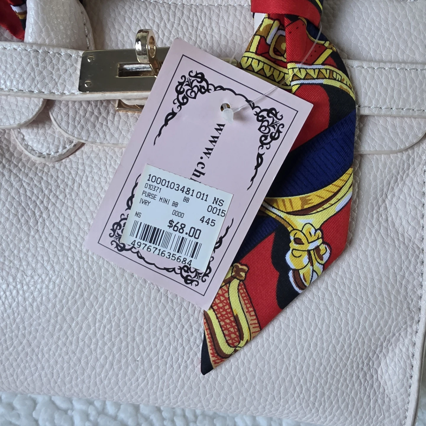 CHLOE K. NEW YORK Mini Purse - Ivory - photo 2