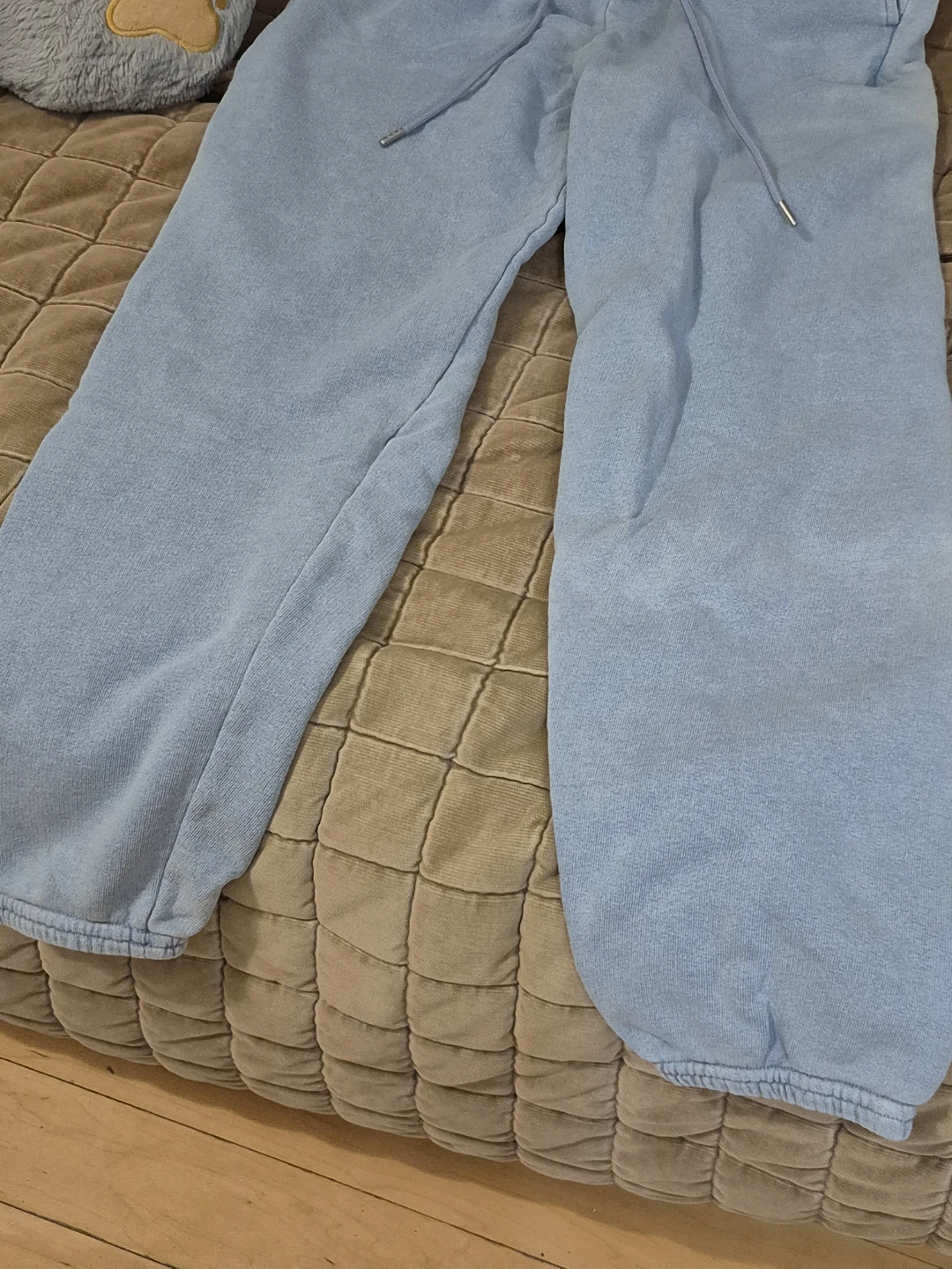 Uniqlo xxs light blue denim sweatpants - photo 2