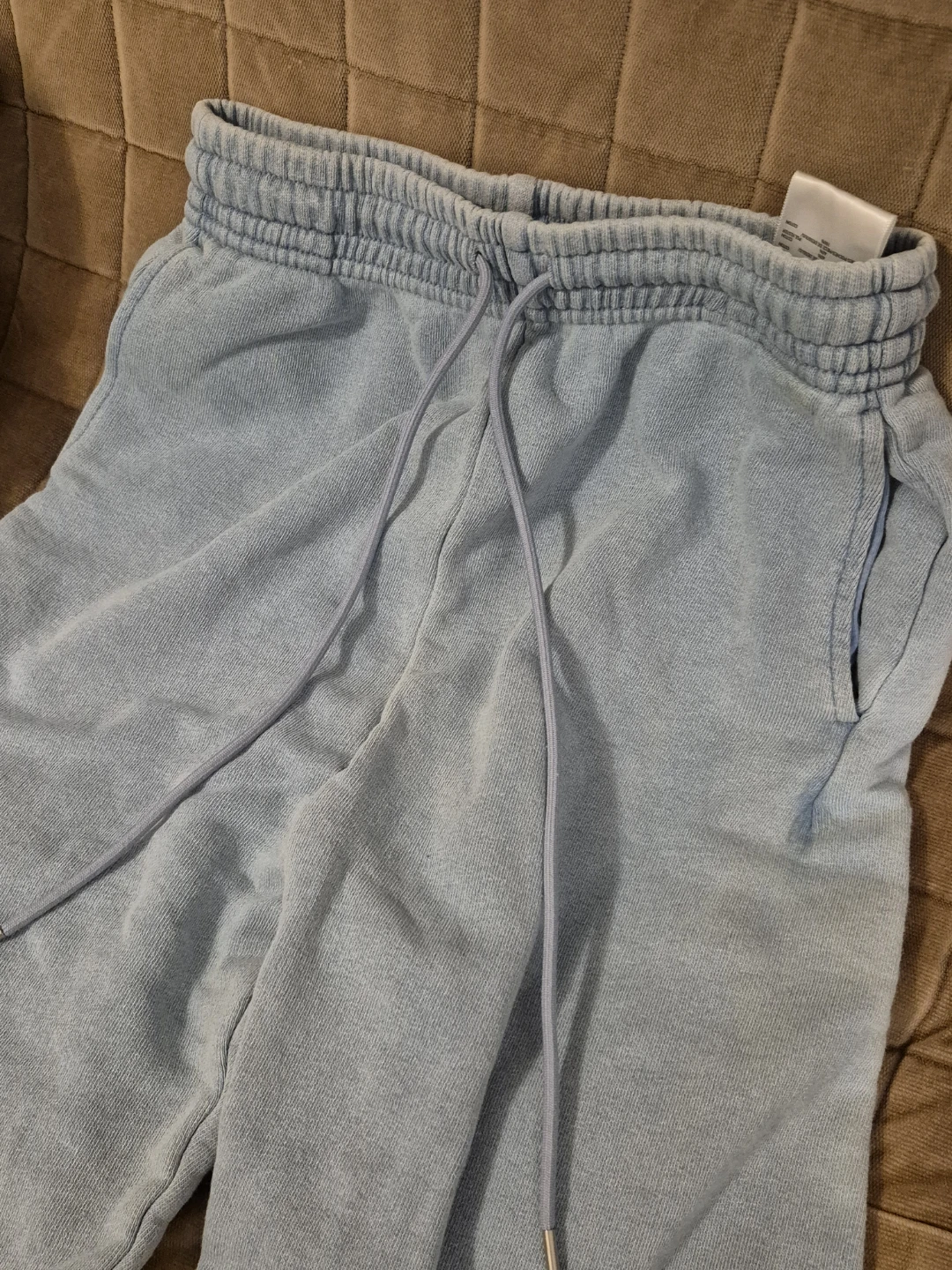 Uniqlo xxs light blue denim sweatpants - photo 3