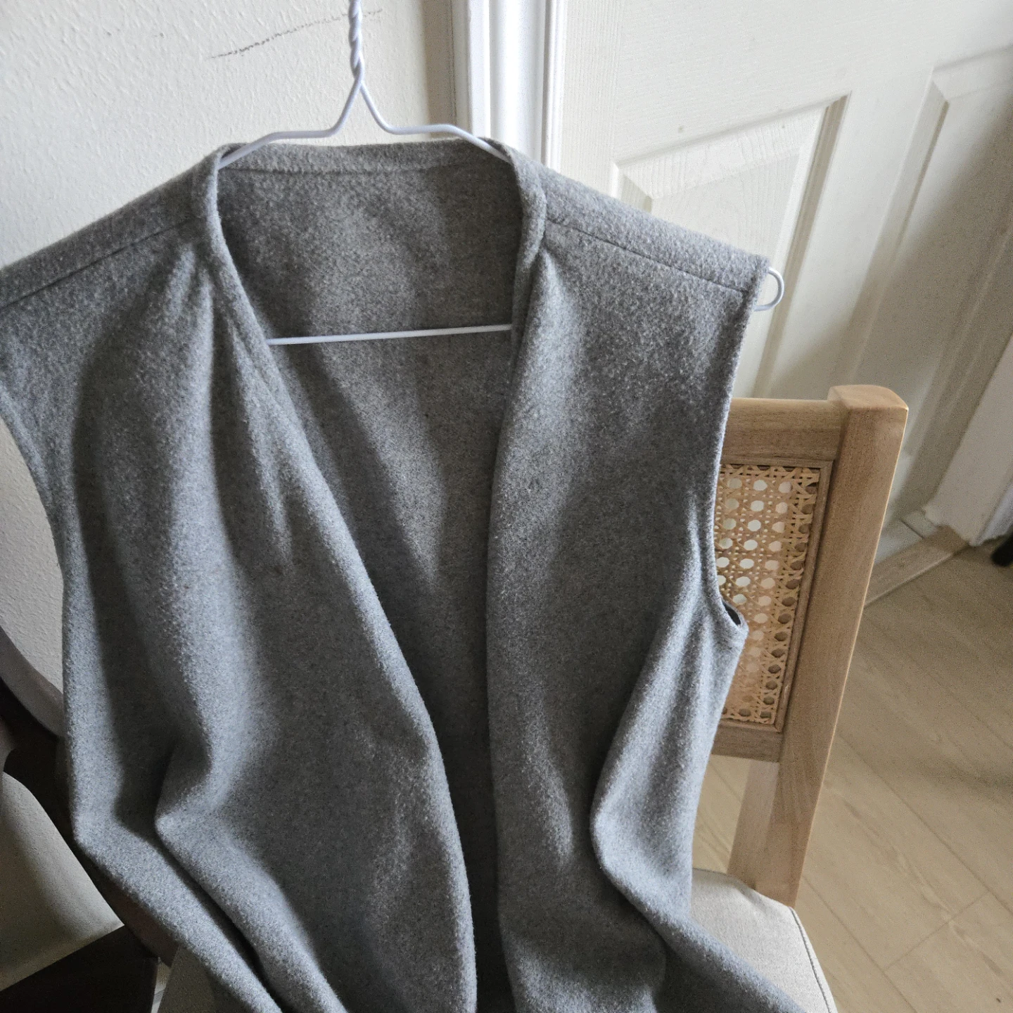 AllSaints Grey Fringe Vest - photo 2