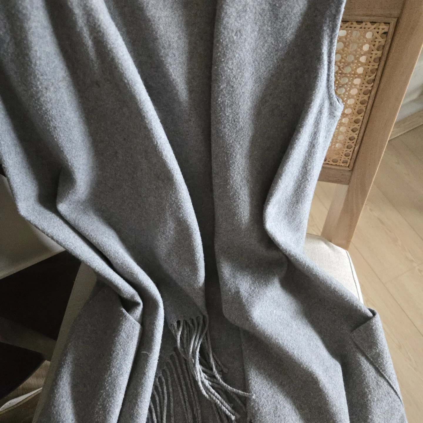 AllSaints Grey Fringe Vest - photo 3