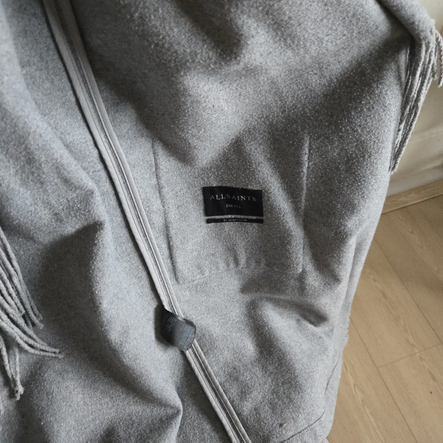 AllSaints Grey Fringe Vest - photo 5