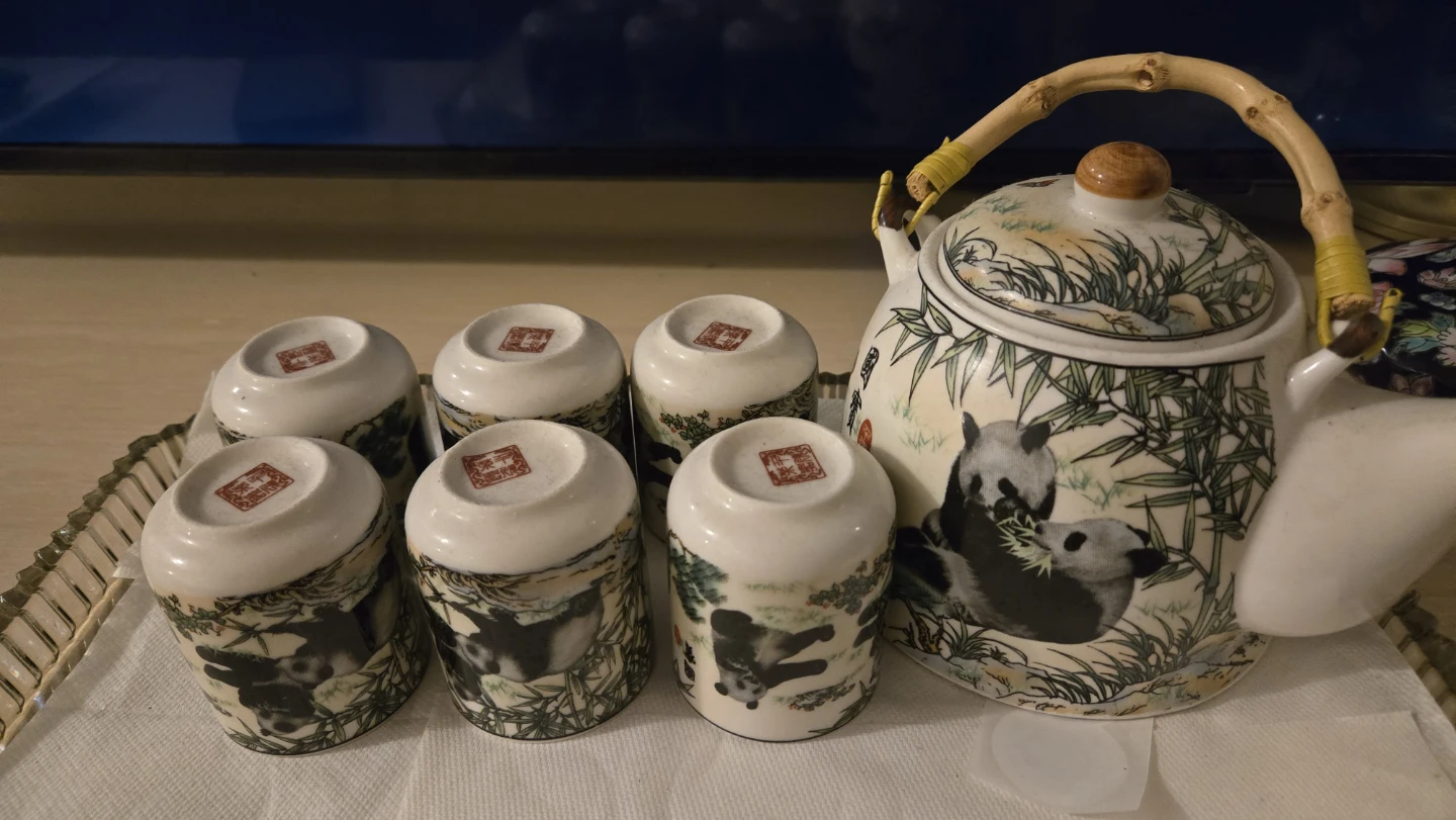 Panda Tea Set with Teapot and 5 Cups - photo 2