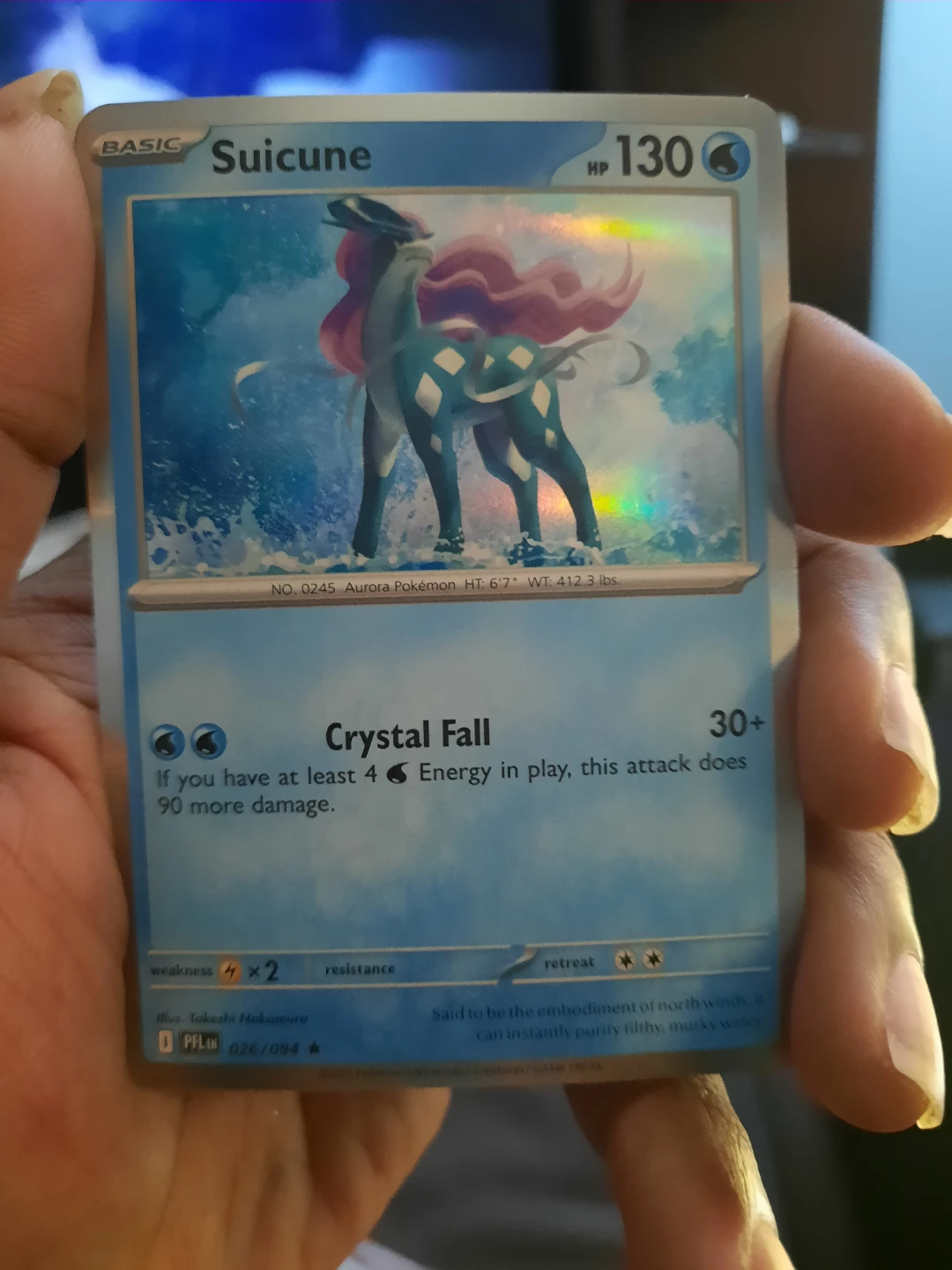 Pokémon Suicune Trading Card 076/094