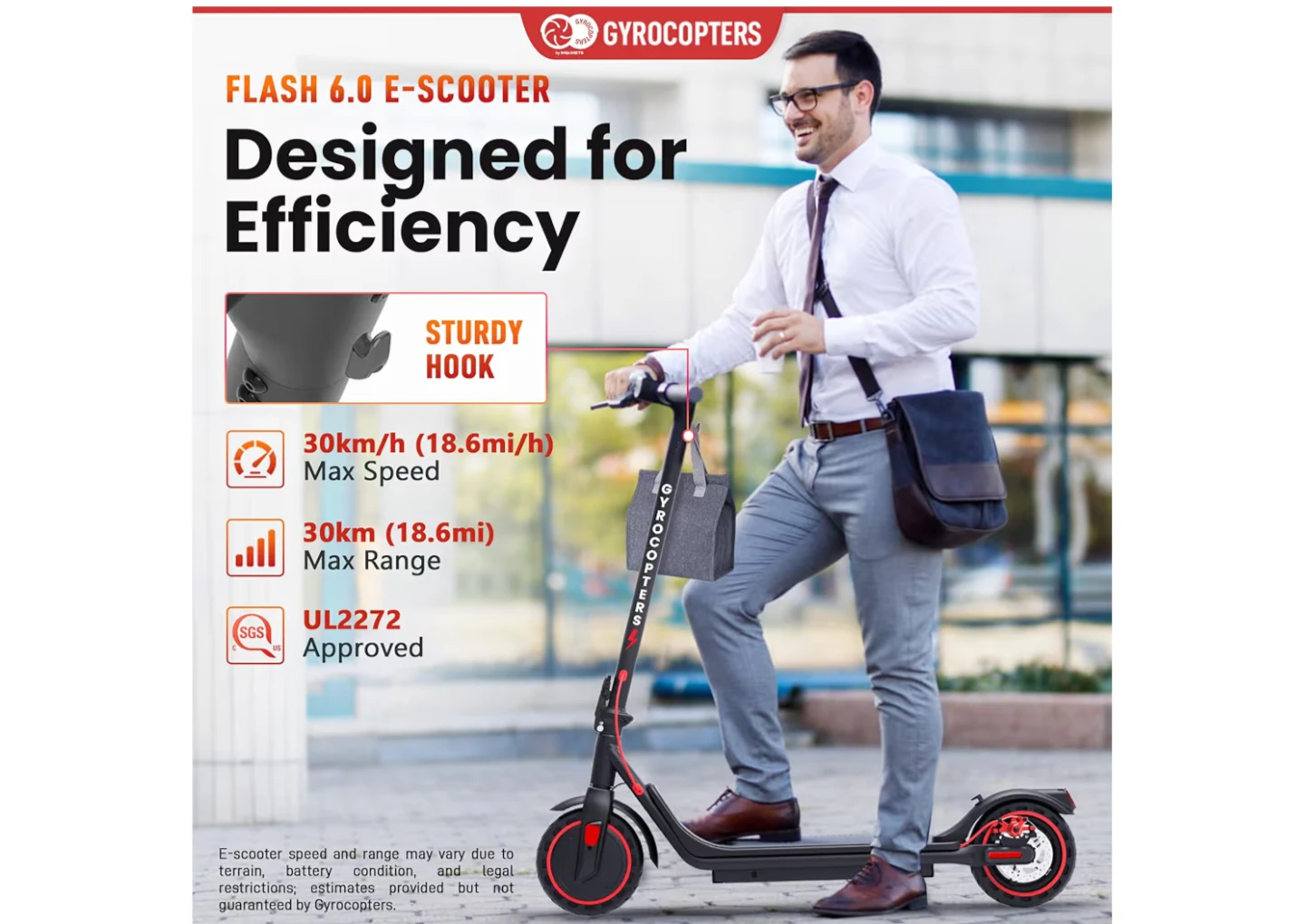 Gyrocopters Flash 6.0 E-Scooter - photo 2