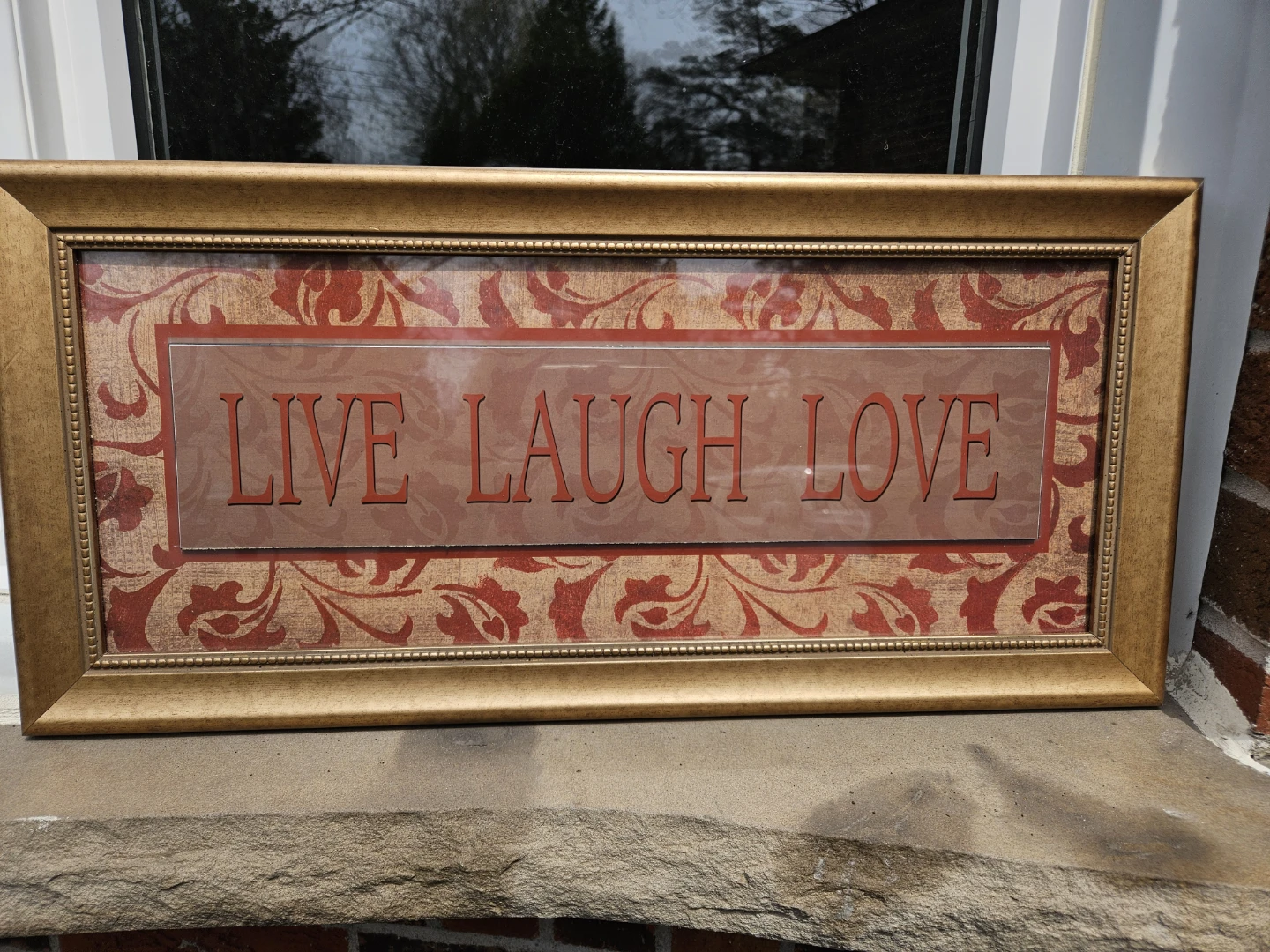 Framed "Live Laugh Love" Wall Art