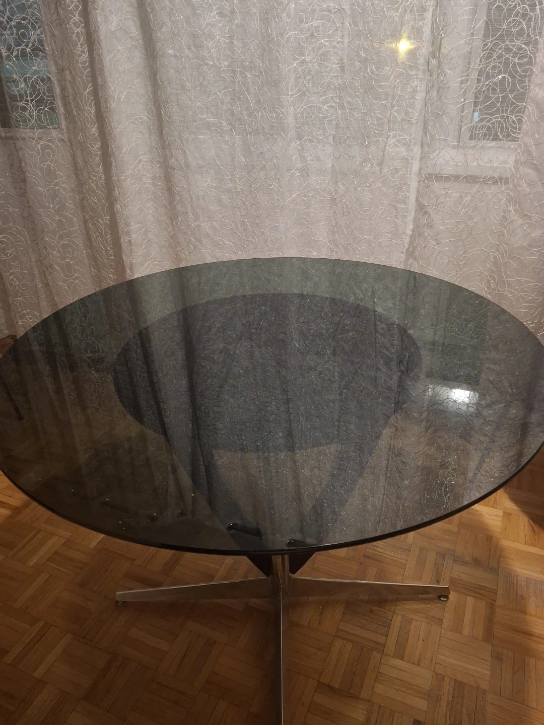 Glass Top Dining Table