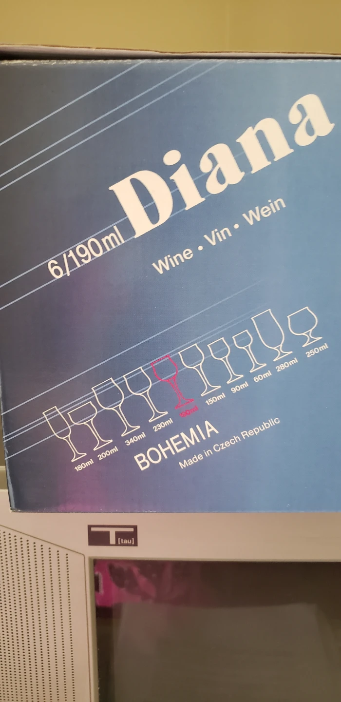 Bohemia Diana Wine Glasses 6/190ml x 2 - photo 2