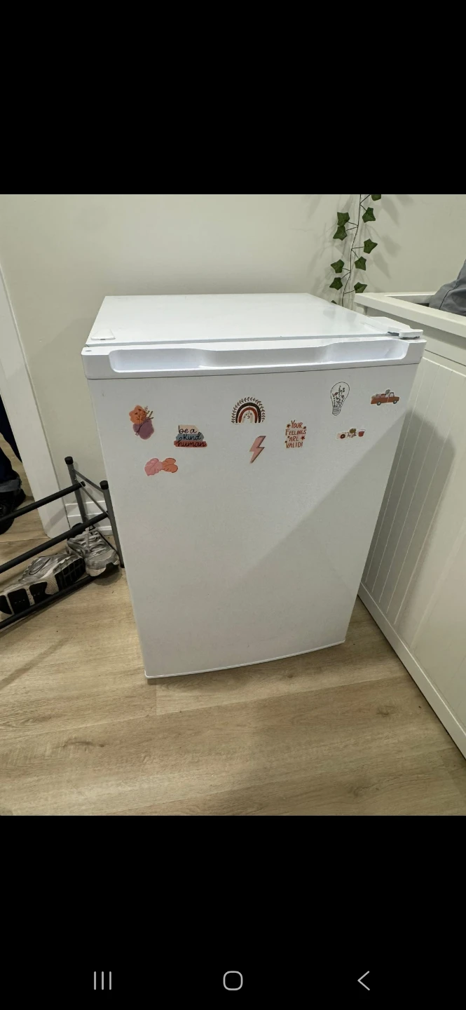 White Compact Refrigerator