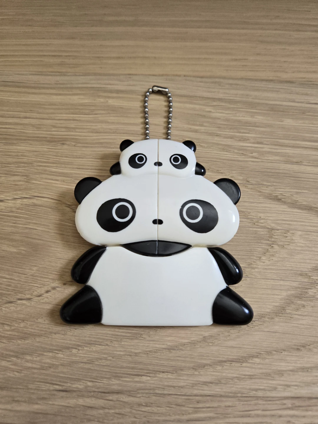 Vintage 1999 SAN-X Tare Panda Compact Mirror Keychain Sanrio