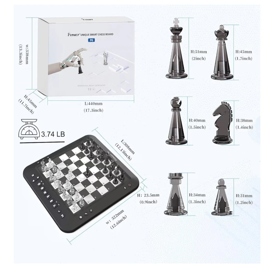 New: High-tech Chess Board Set Femuey P6 - photo 3