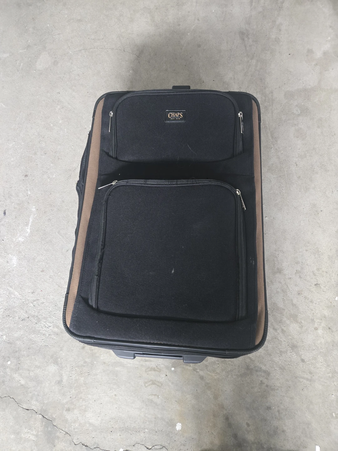 Chaps Black Rolling Suitcase