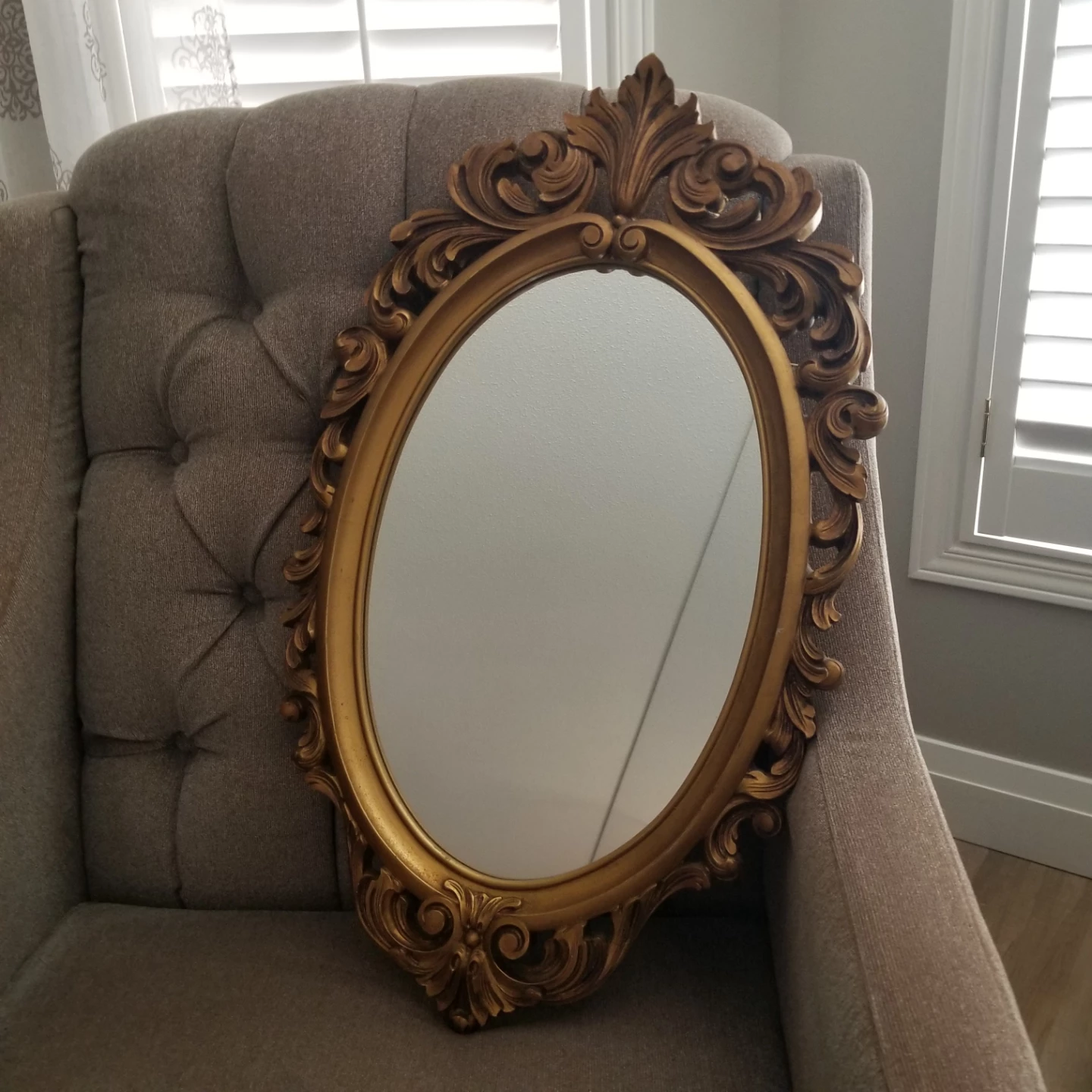 VINTAGE ORNATE MIRROR - photo 3