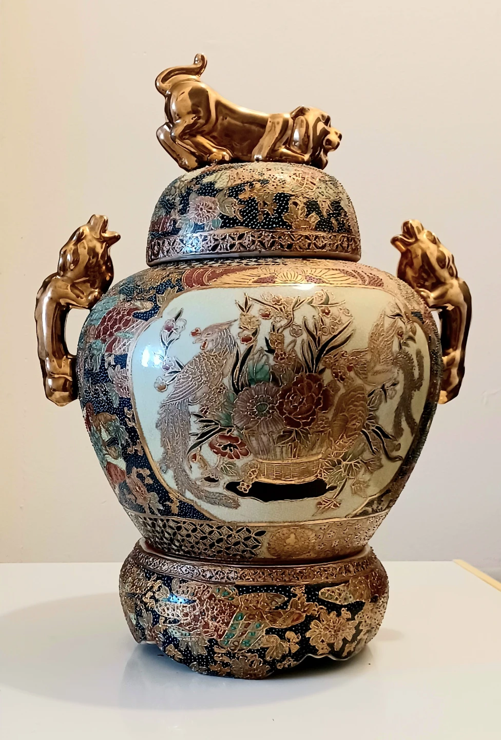 Antique Meiji Japanese Satsuma Vase - photo 2