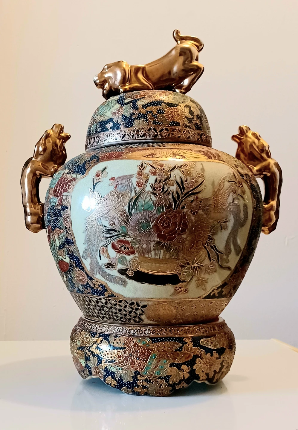 Antique Meiji Japanese Satsuma Vase - photo 3