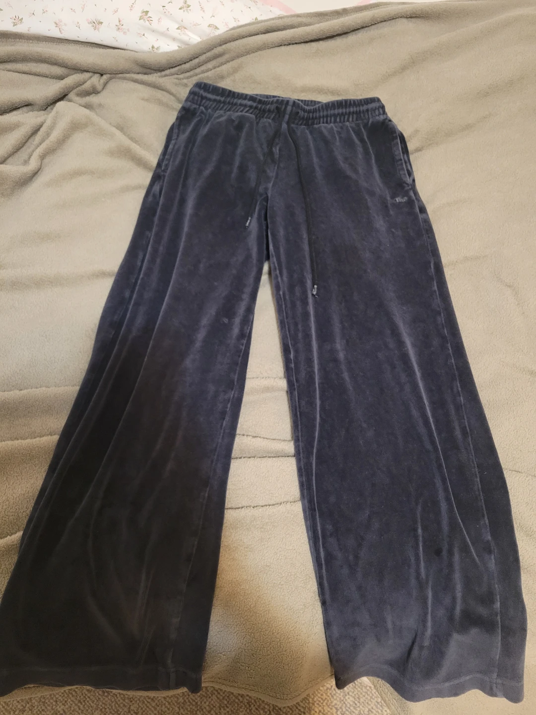 Tna Velour Wide Leg Sweatpants