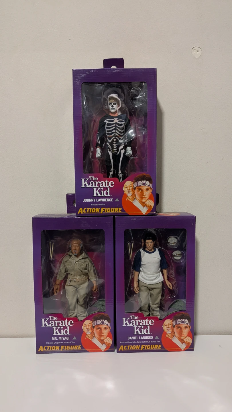 The Karate Kid Action Figures - Johnny, Mr. Miyagi, Daniel