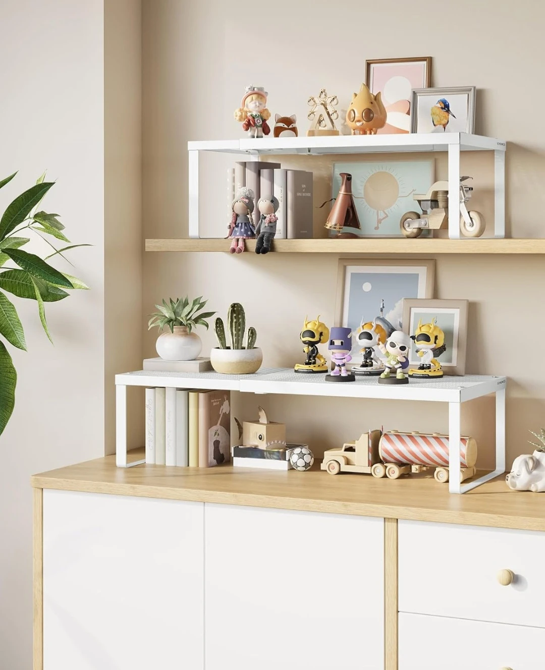 SONGMICS White Expandable Shelf - photo 3