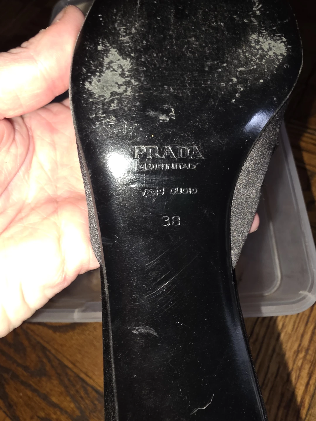 Vintage Prada Black Beaded Heeled Mules - Size 38 - photo 5