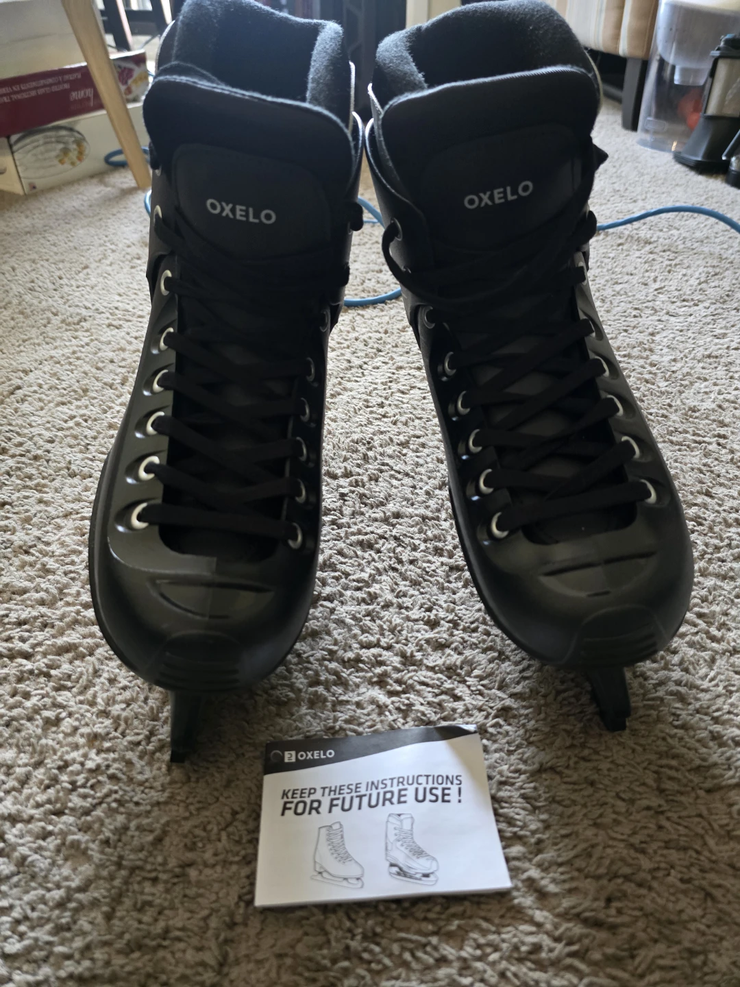 OXELO Beginner Ice Skates, FIT 100 size 43