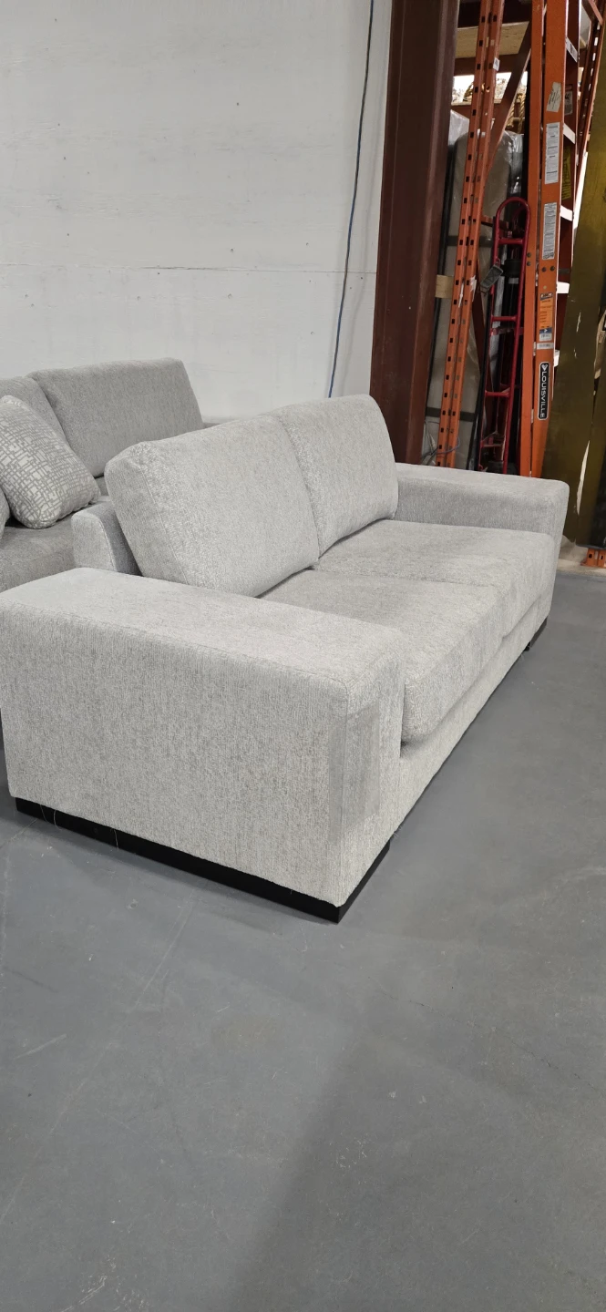 Light Grey Sofa with Pillows